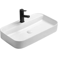 Раковина-чаша CeramaLux 78575 (78574-70) 70x40 см, накладная, белый