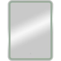 Зеркальный шкаф Art&Max Platino AM-Pla-600-800-1D-L-DS-F 60x80 см L, с LED-подсветкой, сенсорным выключателем, диммером, белый матовый