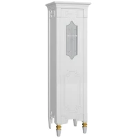 Пенал Belux Кастилия П 55 4810924255570 напольный R, белый глянец поталь золото