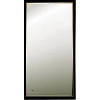 Зеркало Art&Max Aversa AM-Ave-700-1200-DS-F 70x120 см, с LED-подсветкой, сенсорным выключателем, диммером, черный матовый