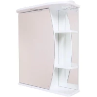 Зеркальный шкаф 60x71,2 см белый глянец L Onika Луна 206013