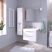 Комплект мебели бетон пайн/белый глянец 70,1 см Grossman Талис 107011 + 4627173210171 + 207006