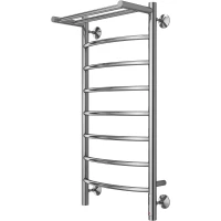 Полотенцесушитель электрический Terminus Классик с полкой П8 4670078531407 850x432, ТЭН правый, хром