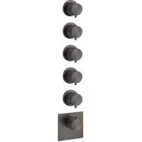 Термостат для ванны Gessi Gessi316 54510#707 встраиваемый, черный хром матовый
