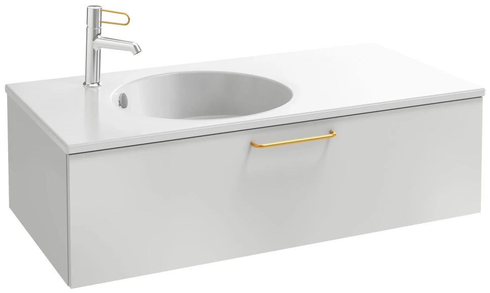 

Тумба белый глянец 100 см Jacob Delafon Odeon Rive Gauche EB2516-R8-G1C