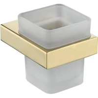 Стакан для зубных щеток Grocenberg AC0021GO настенный, золотой