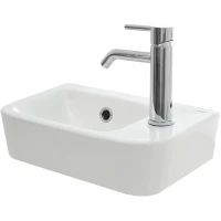 Раковина AQUAme AQM5006R 37,5x24,5 см, рукомойник, белый глянец