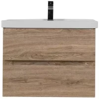 Тумба под раковину Art&Max Techno AM-Techno-600-2C-SO-LW623 57 см, подвесная, дуб мелфорд натуральный