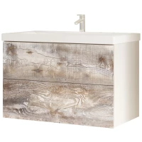 Тумба бетон/белый 59 см Marka One Mix У55905