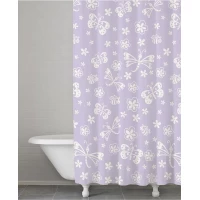Штора для ванной комнаты Kassatex Butterfly SKK-115-BUF-LV