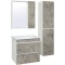 Зеркальный шкаф 65x75 см серый бетон/белый L/R Runo Манхэттен 00-00001016 - 2