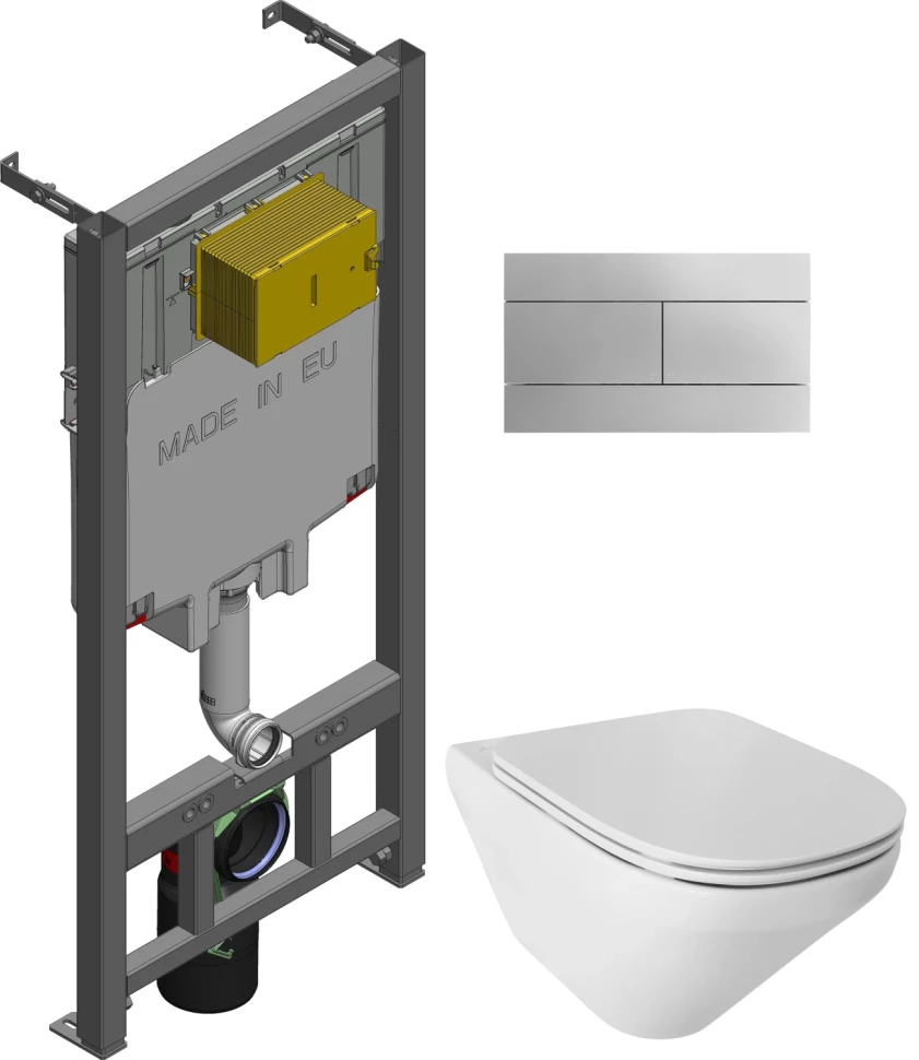 

Комплект подвесной унитаз Jacob Delafon Modern Life E77725-0 + E77168-0 + система инсталляции Jacob Delafon E29025-NF + E4316-CP