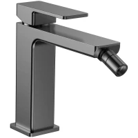 Смеситель для биде AQUAme Savona AQM6816GM без донного клапана, оружейная сталь