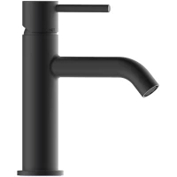 Смеситель для раковины Bossini Teo Z00701.073 c донным клапаном, черный матовый