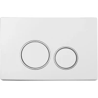 Кнопка смыва Boheme 661 для инсталляции, белый/хром/белый