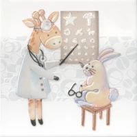 Плитка Kerama Marazzi Декор Айболит 4 20x20 VT/A504/5009