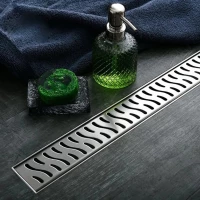 Душевой трап (лоток) Paini Harmony CH550HN 55 см, с решеткой, перфорированный, хром