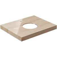 Столешница 60 см бежевый глянец для накладных раковин Kerama Marazzi Canaletto Риальто CN60.SG560422R