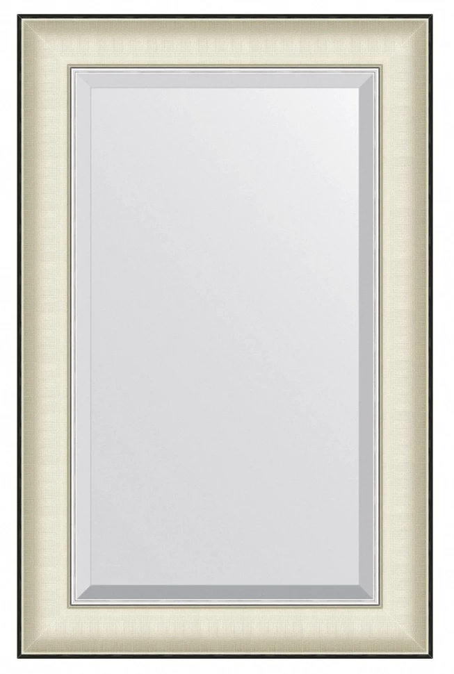 Зеркало 54x84 см белая кожа с хромом Evoform Exclusive BY 7450 зеркало 78x138 см белая кожа с хромом evoform definite by 7634