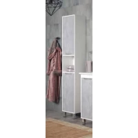 Пенал Corozo Чикаго SD-00000307 напольный L/R, белый глянец/бетон