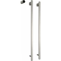 Полотенцесушитель электрический AQUAme AQM3132BN 1000x336, встраиваемый, МЭМ левый/правый, никель матовый