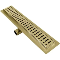 Душевой трап (лоток) Raglo R650.50.03 50 см, с решеткой, перфорированный, золотой матовый