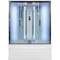 Душевая кабина 170x90x220 см Deto EM4517LED матовое