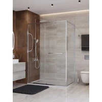 Душевой уголок Cezares Lux LUX-AH-FS-11-140/90-C-CR 140x90 см, профиль хром, стекло прозрачное