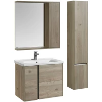 Комплект мебели сосна арлингтон 80 см Акватон Стоун 1A228201SX850 + 1WH302251 + 1A228302SX850