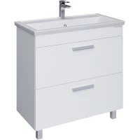 Тумба под раковину Grossman Нео 108019 76,6 см, напольная, белый глянец