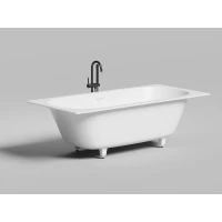 Ванна из литьевого мрамора Salini S-Sense Ornella Axis Kit 103512G 190,5x90,5 см, белый глянец