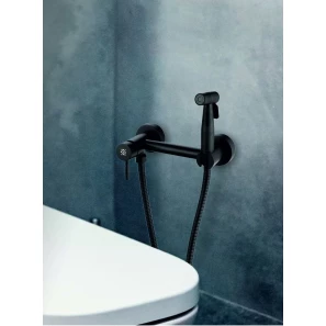 Изображение товара гигиенический душ рмс sus129bl-5-2 со смесителем, черный матовый