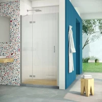 Душевая дверь Vegas Glass AFP Retta 90 07 Moru L 90 см L, профиль матовый хром, стекло рифленое