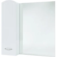 Зеркальный шкаф 78x80 см белый глянец L Bellezza Амелия 4610313002101