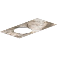 Столешница 96,8 см бежевый глянец для раковин встраиваемых сверху Kerama Marazzi Cono Ониче CO2.SG567402R\97