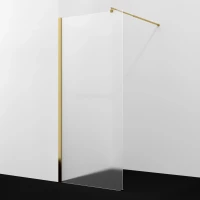Душевая перегородка WasserKRAFT Rur 30W40PG-MG 120 см, профиль золотой, стекло матовое