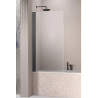 Шторка на ванну Radaway Nes Brushed GunMetal PNJ I 90 Left 10011090-92-01L 90 см L, профиль оружейная сталь матовый, стекло прозрачное
