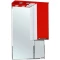 Зеркальный шкаф 55x100 см красный глянец/белый глянец R Bellezza Альфа 4618808001035 - 1