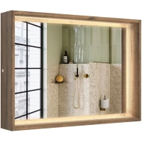 Зеркало ЗОВ Парма PZ90AT 89,5x57 см, с LED-подсветкой, аттик