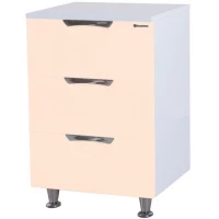 Комод бежевый глянец/белый глянец 50 см Bellezza Лагуна 4632106140074