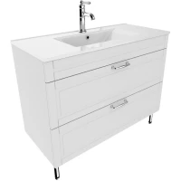 Тумба с раковиной белый матовый 100,3 см IDDIS Oxford OXF10W1i95K