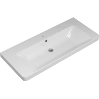 Раковина Brevita Luxury 11105-KL 105x46 см, накладная, подвесная, белый