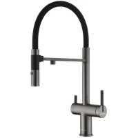 Смеситель для кухни с подключением к фильтру Paulmark Gravity Gr213888-GM