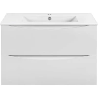 Тумба под раковину Vincea Mia Slim VMC-2MC800S1GW 80,2 см, подвесная, белый глянец