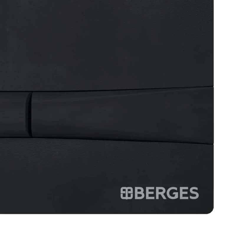 Смывная клавиша Berges Novum F5 черный soft touch 040055