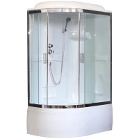 Душевая кабина 120x80x217 см Royal Bath RB8120BK1-T-CH-R прозрачное