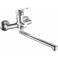 Смеситель для ванны Voda Level LV31 универсальный, с душевым гарнитуром, хром