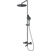 Душевая система Wonzon & Woghand WW-88739903-BGM 300 мм, с термостатом, темный графит матовый