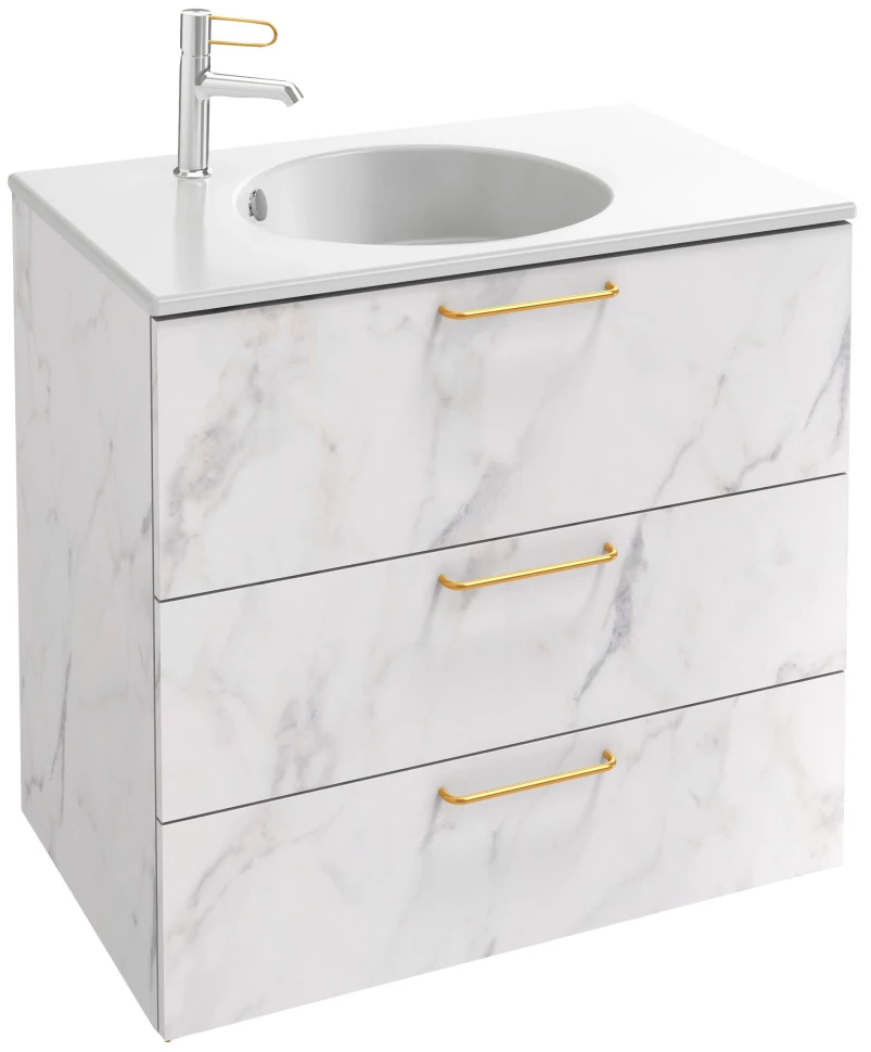 

Тумба белый мрамор 80 см Jacob Delafon Odeon Rive Gauche EB2532-R8-NR4