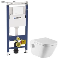 Комплект подвесной унитаз Roca The Gap 346477000 + 801472004 + система инсталляции Geberit 458.125.11.1